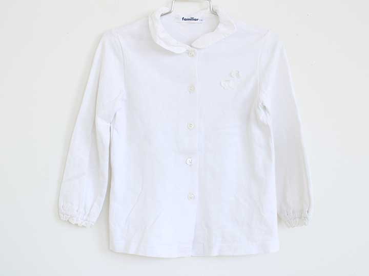 楽天市場】シャツ 白 110 長袖 ファミリアの通販