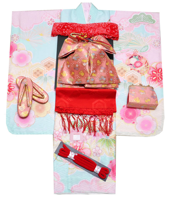 七五三七歳‼️完全フルセット⭐︎手毬花々熨斗柄金彩、刺繍煌びやか極めてる逸品 七五三七歳‼️完全フルセット⭐︎手毬花々熨斗柄金彩、刺繍煌びやか