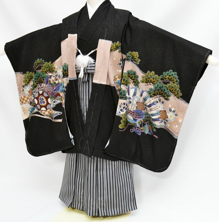 楽天市場】七五三 753 着物 正絹 男の子 袴 セット お祝い着 5歳正絹