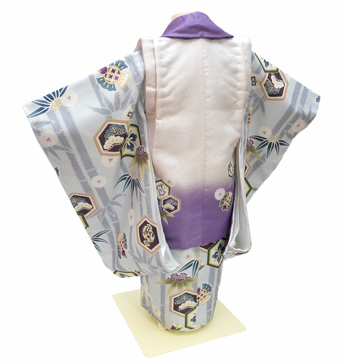 豪華刺繍入り花うさぎブランド♡七五三 5歳 男の子 紫 パープル