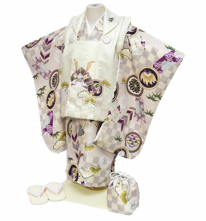 楽天市場】七五三 753 着物 3歳 男の子 被布セット 花うさぎ ブランド