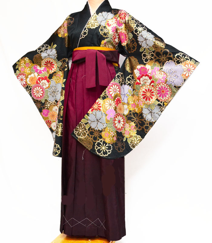 楽天市場】卒業式 袴 袴セット 女 二尺袖着物と袴のセット 絵羽柄 桜に