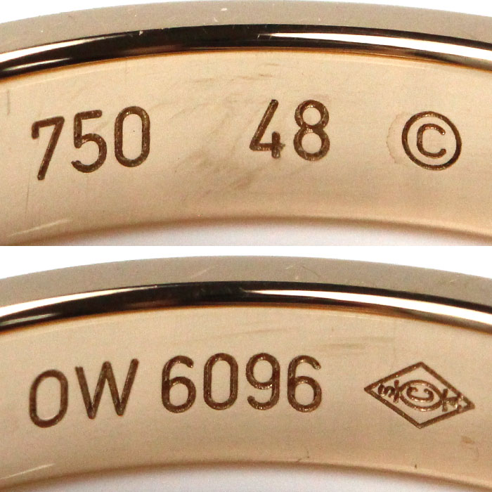 楽天市場】CARTIER カルティエ K18PG ピンクゴールド エングレーブド