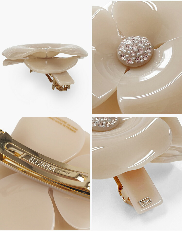 楽天市場】アレクサンドル ドゥ パリ バレッタ スワロフスキー 花 ヘア