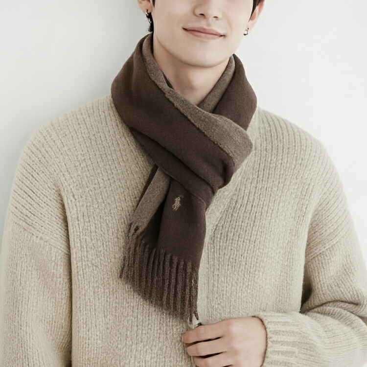 楽天市場】ラルフローレン マフラー メンズ レディース リバーシブル