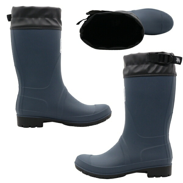 楽天市場】モズ レインブーツ レディース 長靴 雨靴 ロング 黒