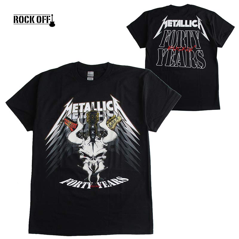 楽天市場】METALLICA メタリカ 40周年記念 メンズ半袖Tシャツ ロックT
