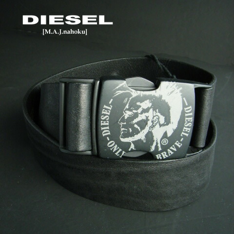 楽天市場】8480新品☆ディーゼル DIESEL☆牛革ロック式バックルベルト