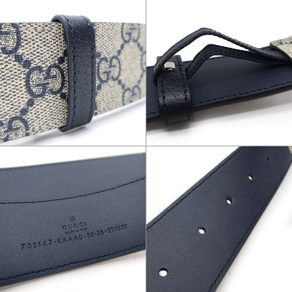 楽天市場】GUCCI グッチ インターロッキングGバックルベルト 703147 GG