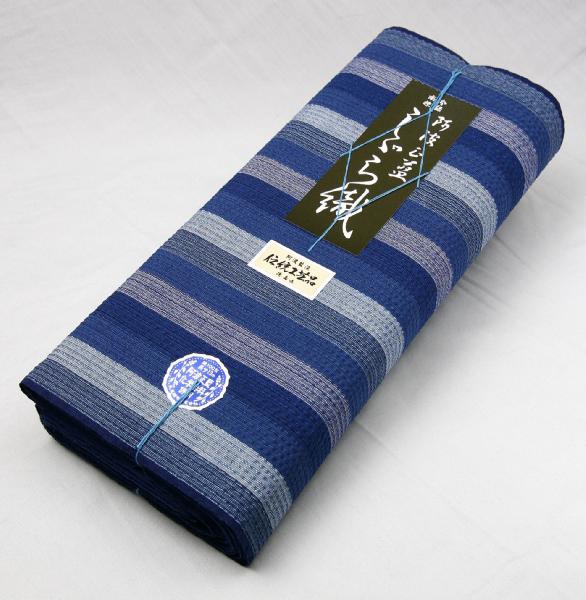 楽天市場】阿波しじら織 木綿着物 着尺 反物 No.115 送料無料 阿波正藍