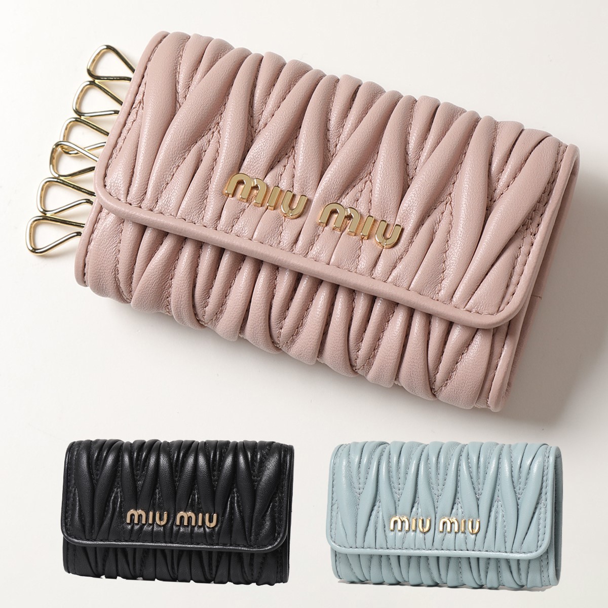 楽天市場】MIUMIU ミュウミュウ キーケース MATELASSE マテラッセ