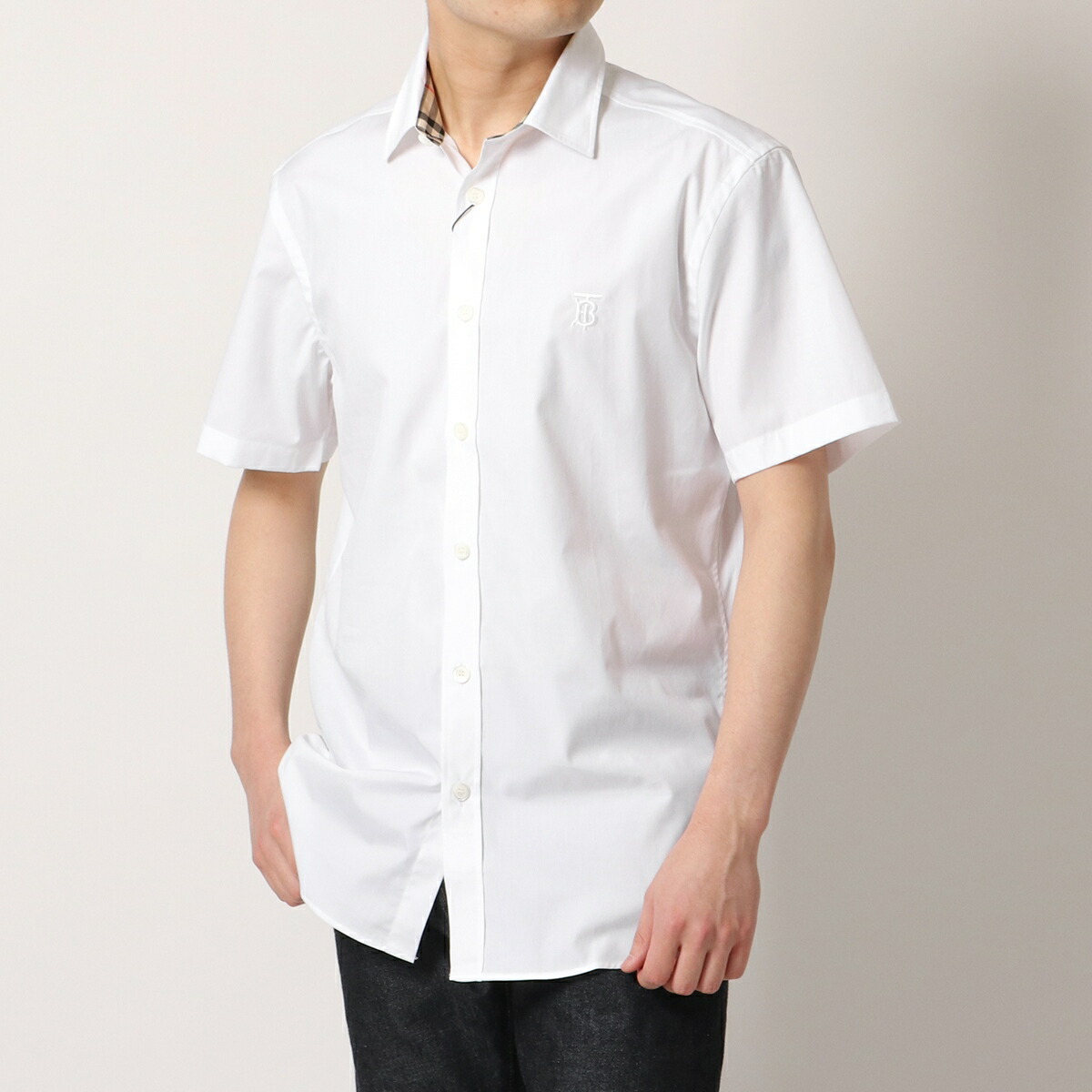 楽天市場】BURBERRY バーバリー シャツ 8032313 メンズ 半袖 ロゴ 刺繍