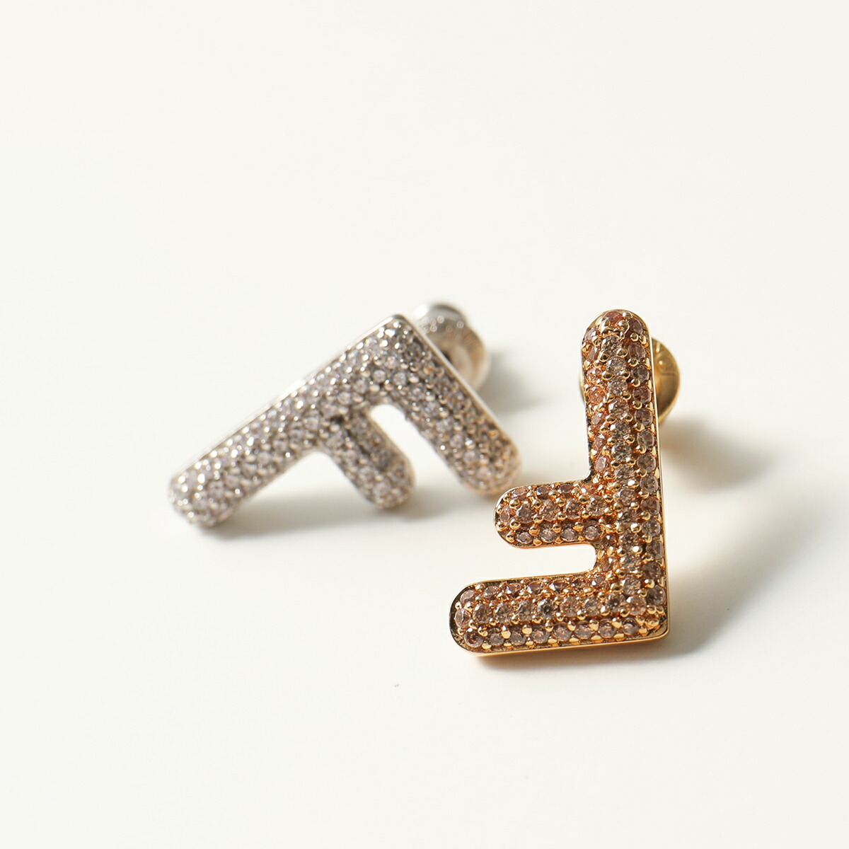 楽天市場】FENDI フェンディ ピアス 8AH085 A44G レディース FFロゴ