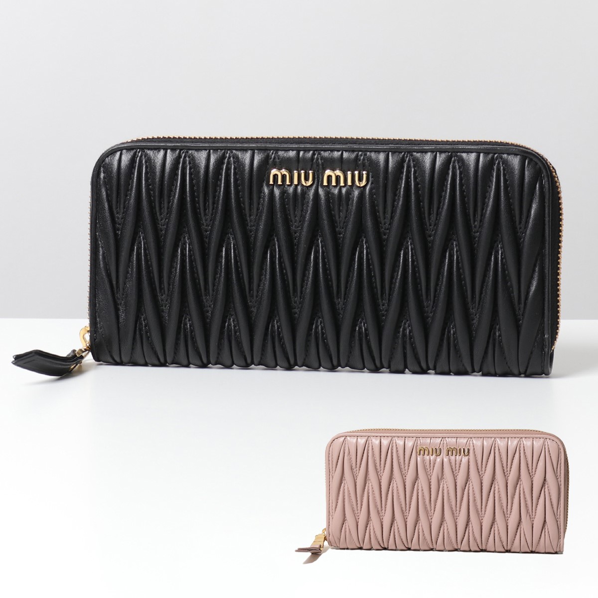 楽天市場】miumiu ミュウミュウ 長財布 5ML506 N88 MATELASSE