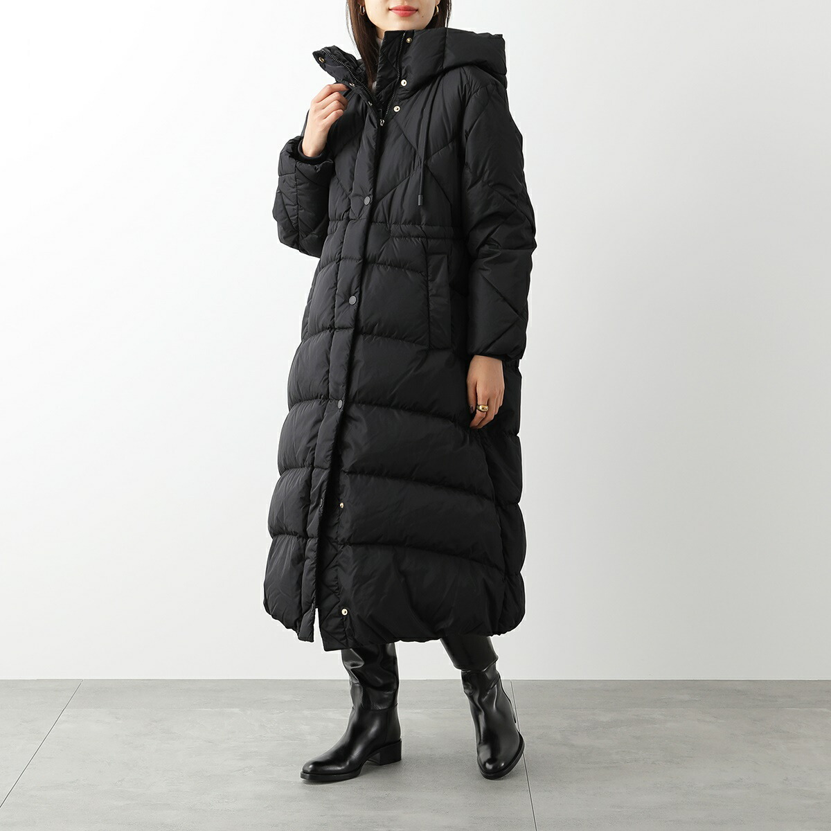 近年モデル MaxMara ライトダウン コート キルティング オリーブ 38