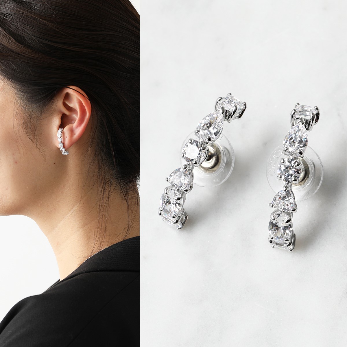 楽天市場】SWAROVSKI スワロフスキー ピアス Tennis Deluxe 5563322