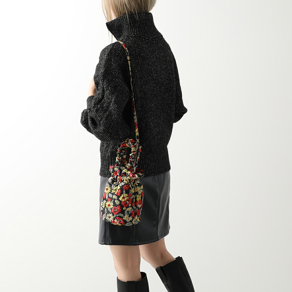 GANNI ガニー 花柄(ボタニカル)巾着バッグ GANNI ガニー 花柄