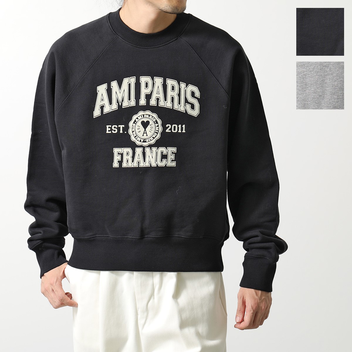 楽天市場】ami paris アミパリス トレーナー USW010.747 メンズ