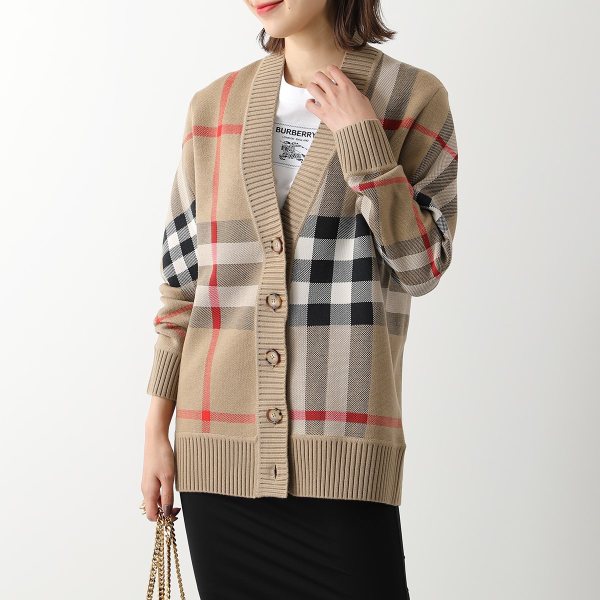 楽天市場】BURBERRY バーバリー カーディガン CARAGH M6 8039153