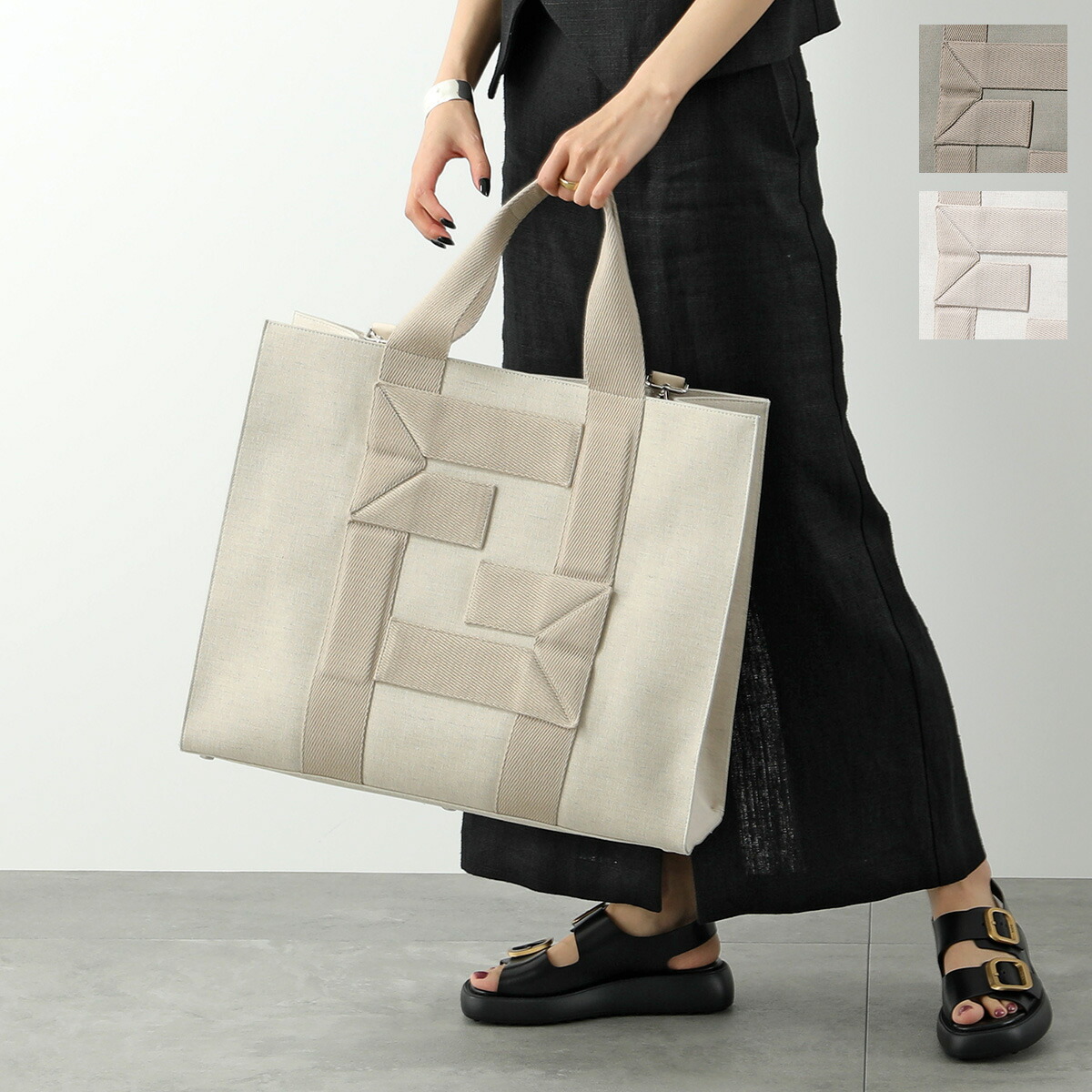 楽天市場】FENDI フェンディ トートバッグ SHOPPING BAG CANVAS 7VA558