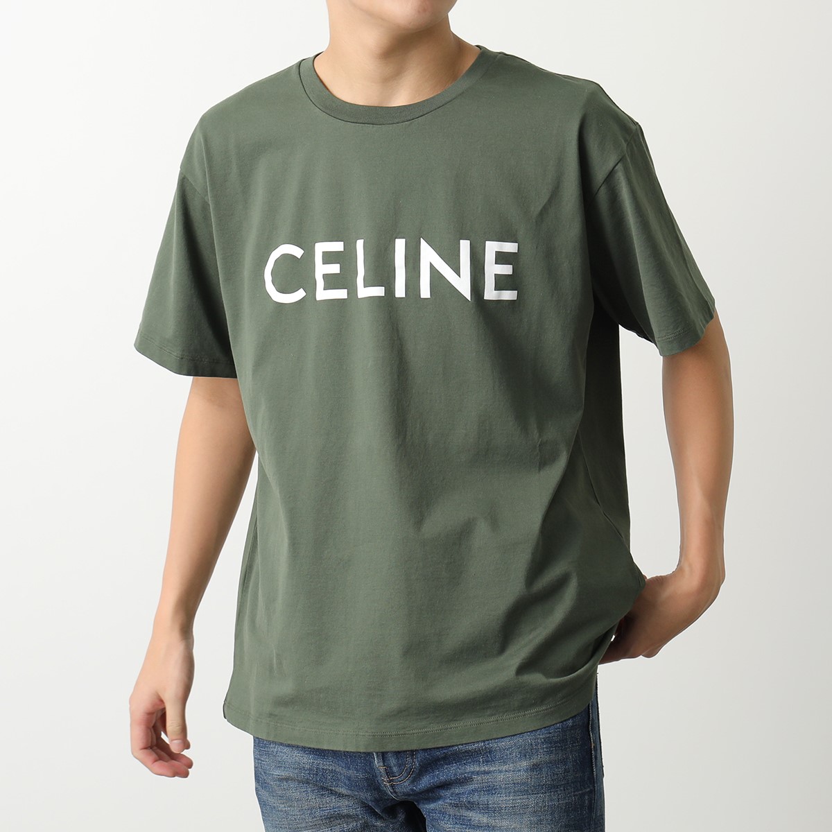 楽天市場】CELINE セリーヌ 半袖 Tシャツ LOOSE ルーズ 2X681671Q.02KF
