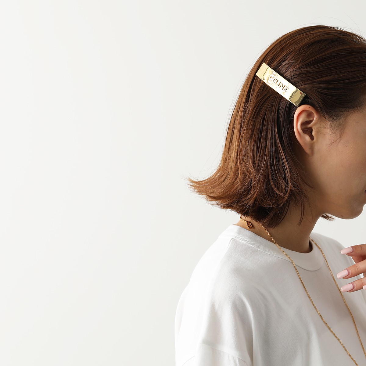 楽天市場】CELINE セリーヌ ヘアクリップ 460IE6BSL.35OR レディース