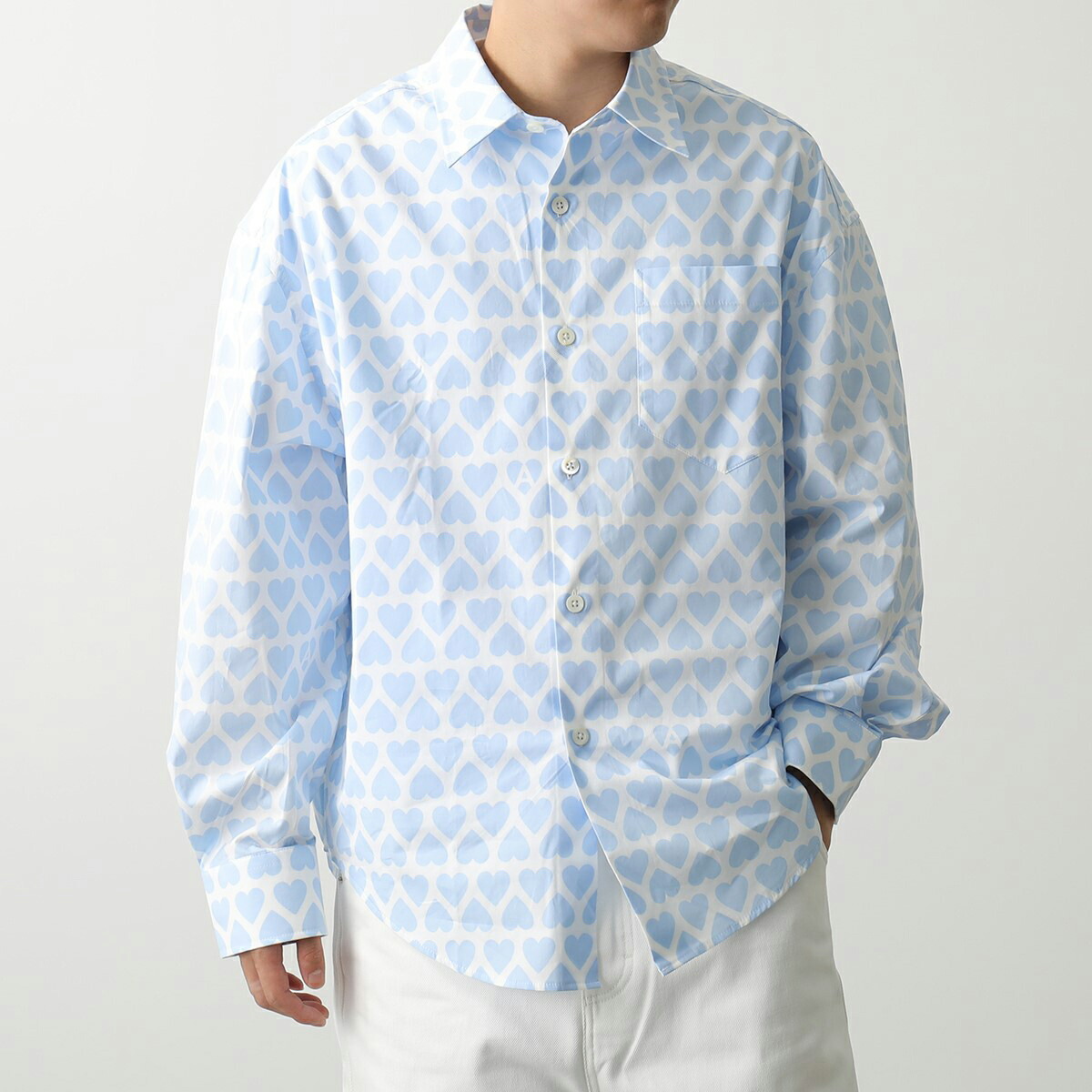 楽天市場】ami paris アミパリス シャツ USH125.CO0029 メンズ 長袖