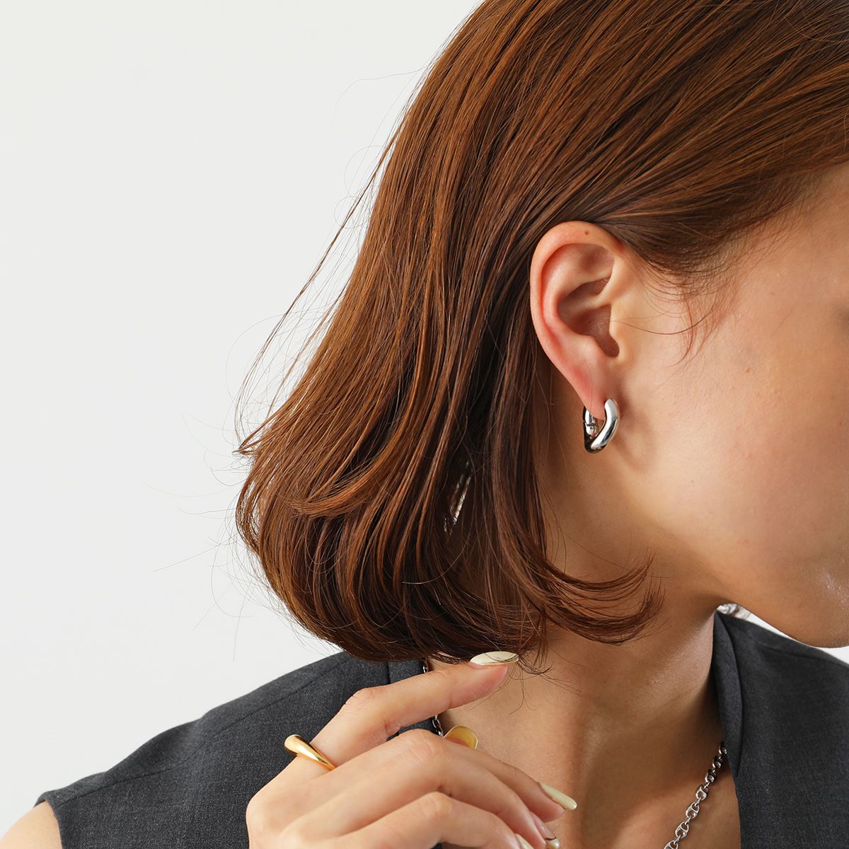 楽天市場】BALENCIAGA バレンシアガ ピアス LOOP XXS EARRINGS P