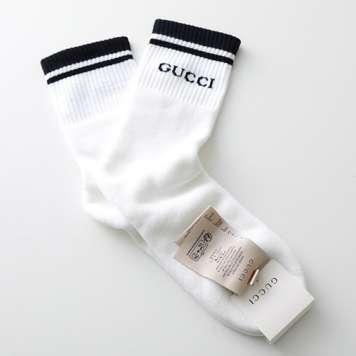 楽天市場】GUCCI グッチ ソックス 496493 4G293 レディース ロゴ