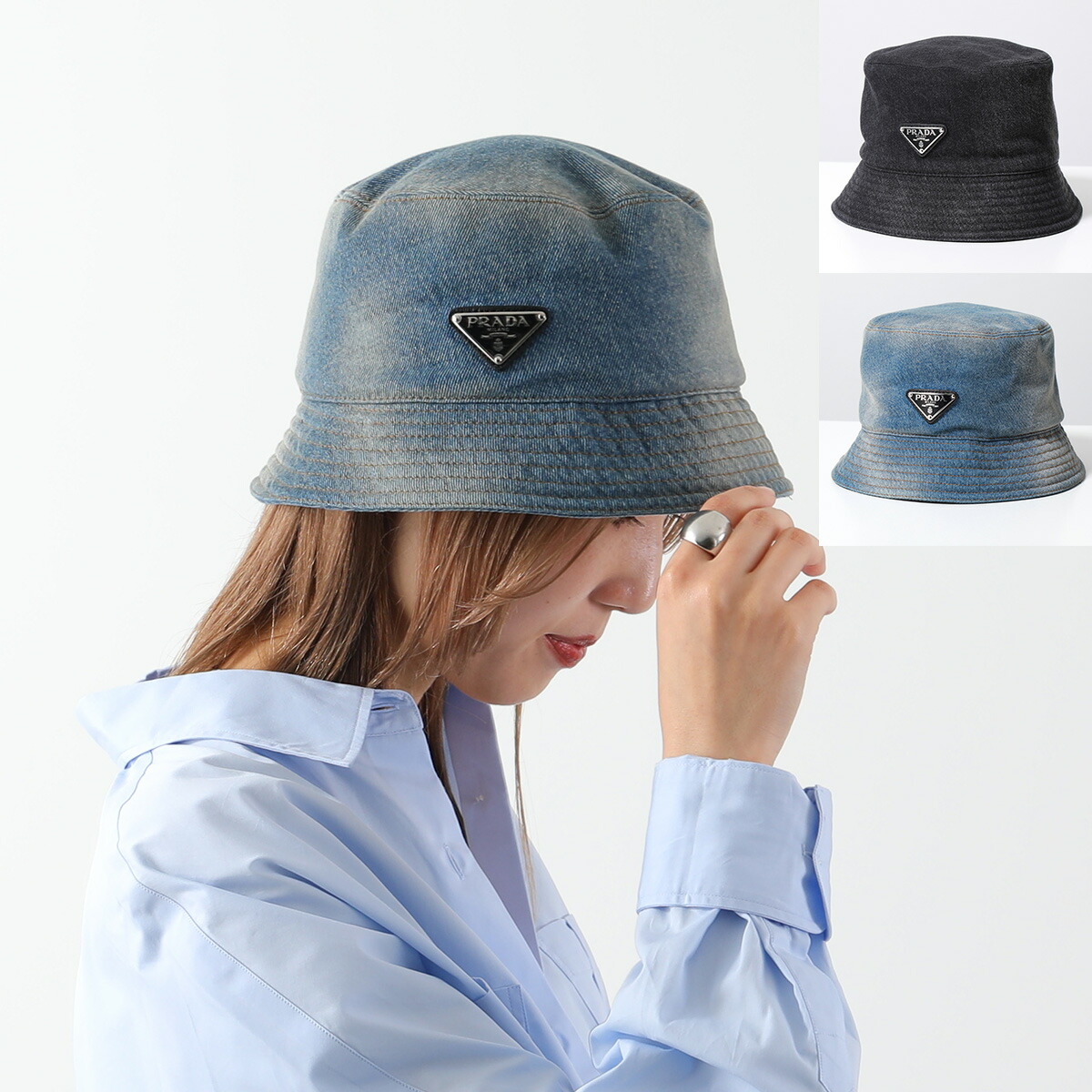 楽天市場】PRADA プラダ バケットハット 2HC137 12K8 12K1 レディース