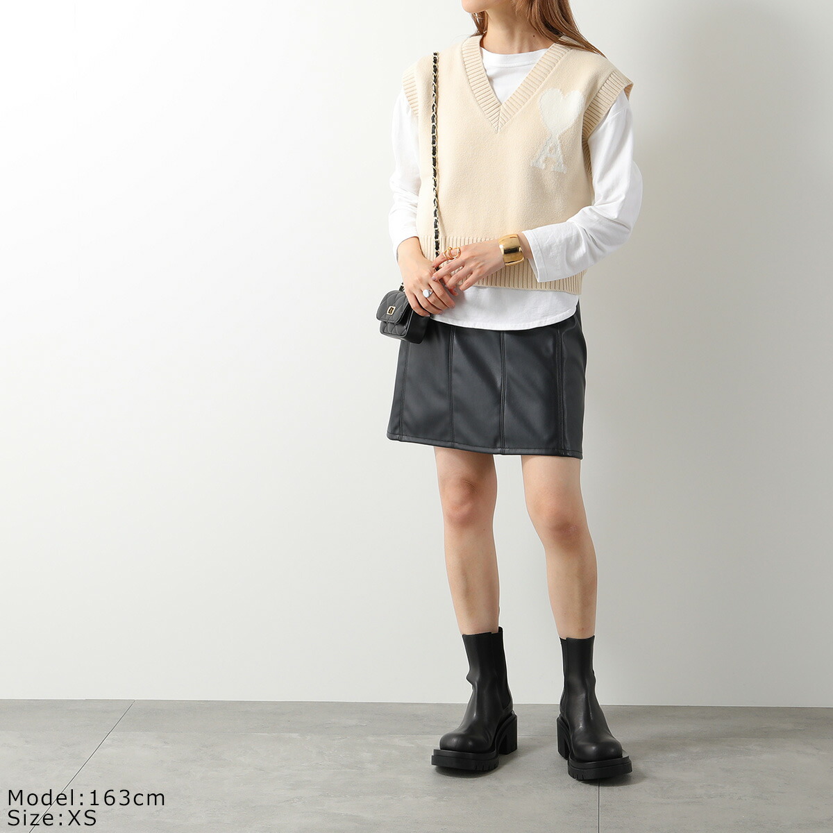 楽天市場】ami paris アミパリス ベスト UKS702.018 レディース ジレ V