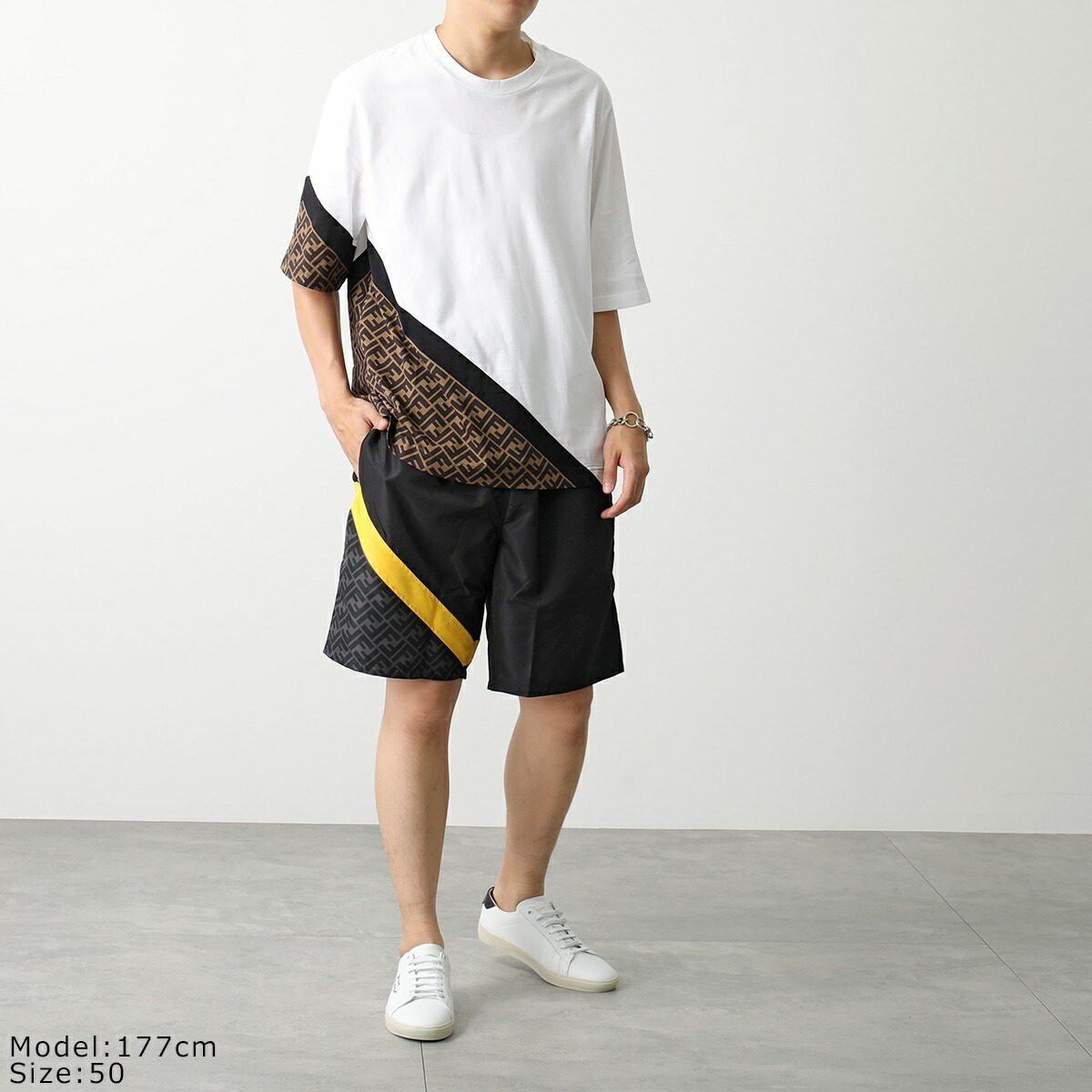 楽天市場】FENDI フェンディ スイムウェア FXB134 AN69 メンズ スイム