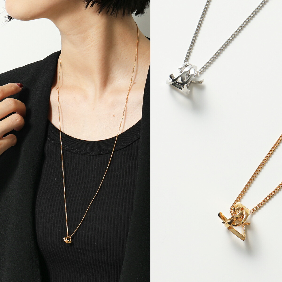 楽天市場】SAINT LAURENT サンローラン ネックレス 670470 Y1500