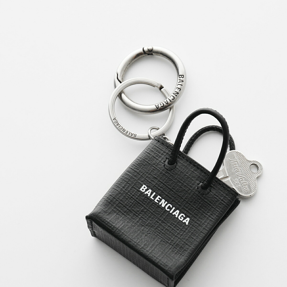 楽天市場】BALENCIAGA バレンシアガ キーリング MINI SHOPPING 679171