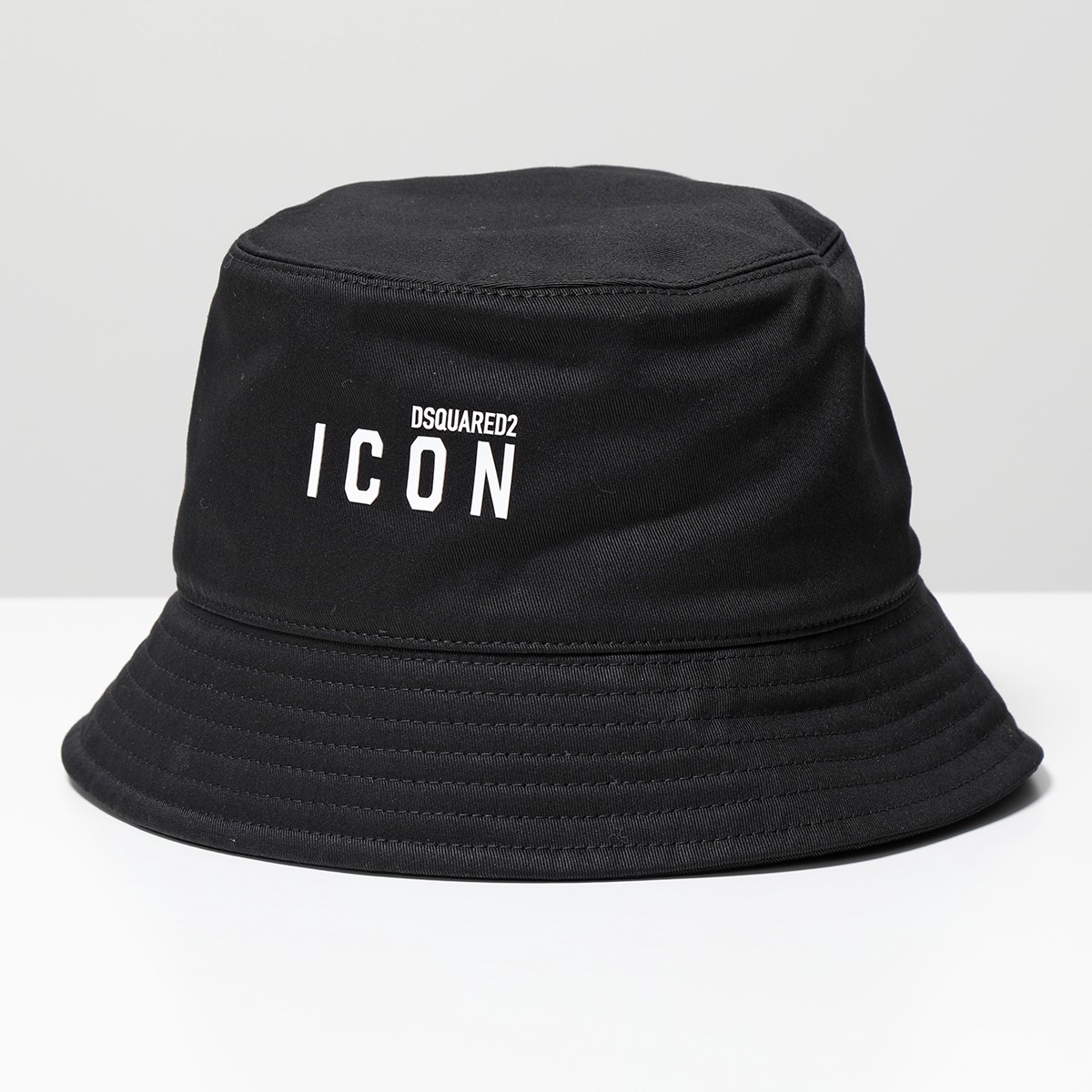 Mサイズ DSQUARED2 ナイロン ロゴ白 バケット ハット