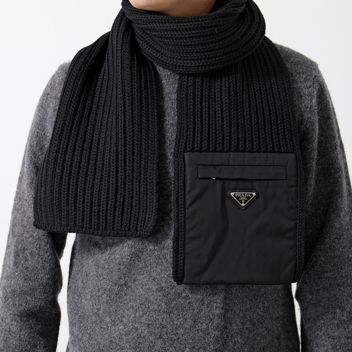 楽天市場】PRADA プラダ マフラー UMS354 1WTO メンズ Re Nylon