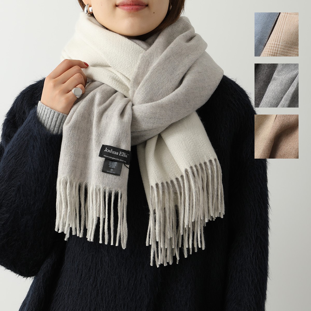 楽天市場】Joshua Ellis ジョシュアエリス マフラー Plain レディース