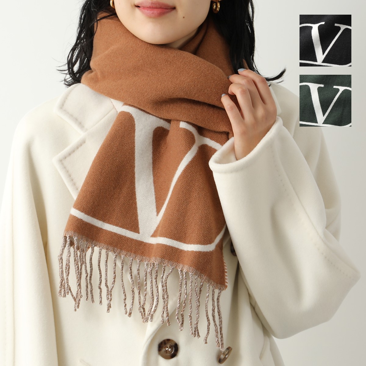 楽天市場】VALENTINO ヴァレンティノ マフラー 1Y2ER033BBJ レディース