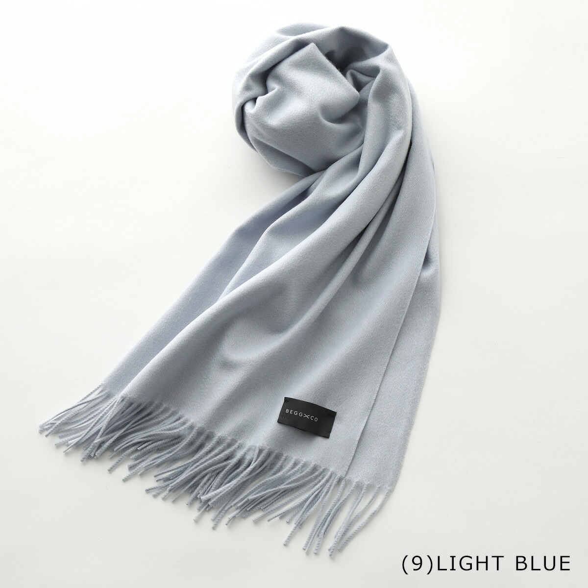 楽天市場】BEGG&CO ベグアンドコー マフラー Arran Plain Dark Light