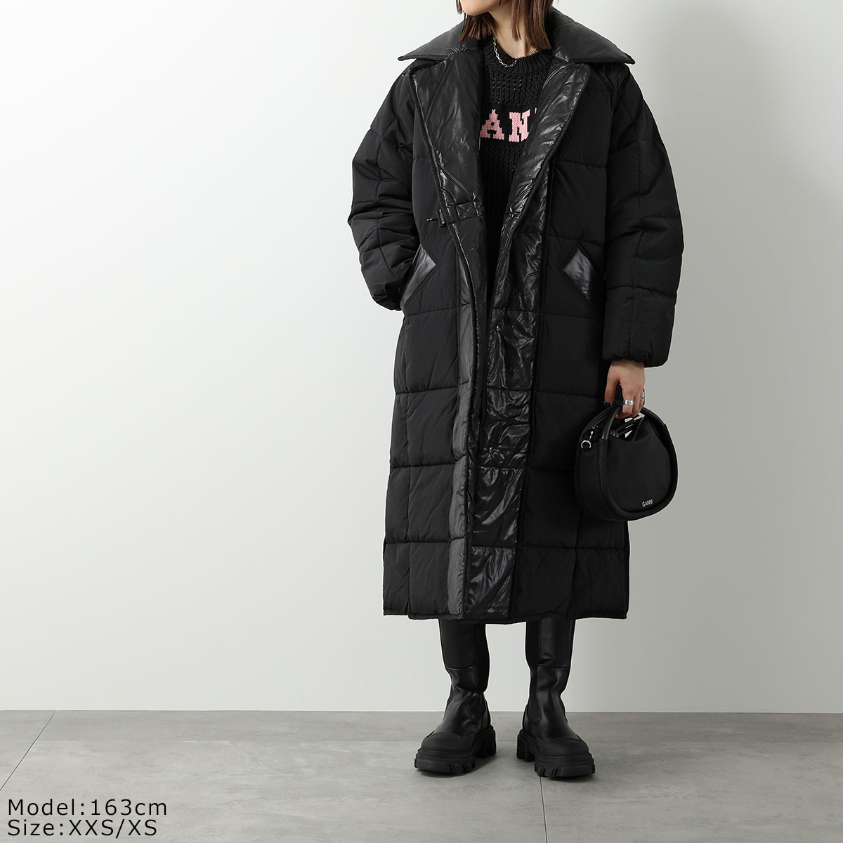 楽天市場】GANNI ガニー パファーコート Mix Puffer Oversized Coat