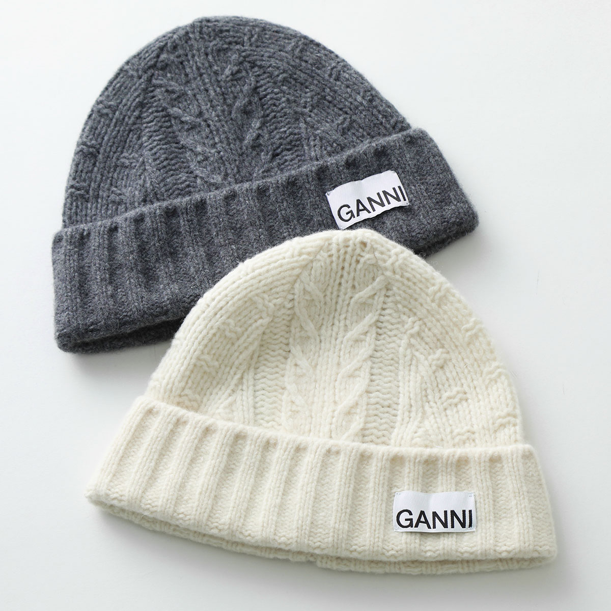 楽天市場】GANNI ガニー ニット帽 Cable Beanie ケーブル ビーニー