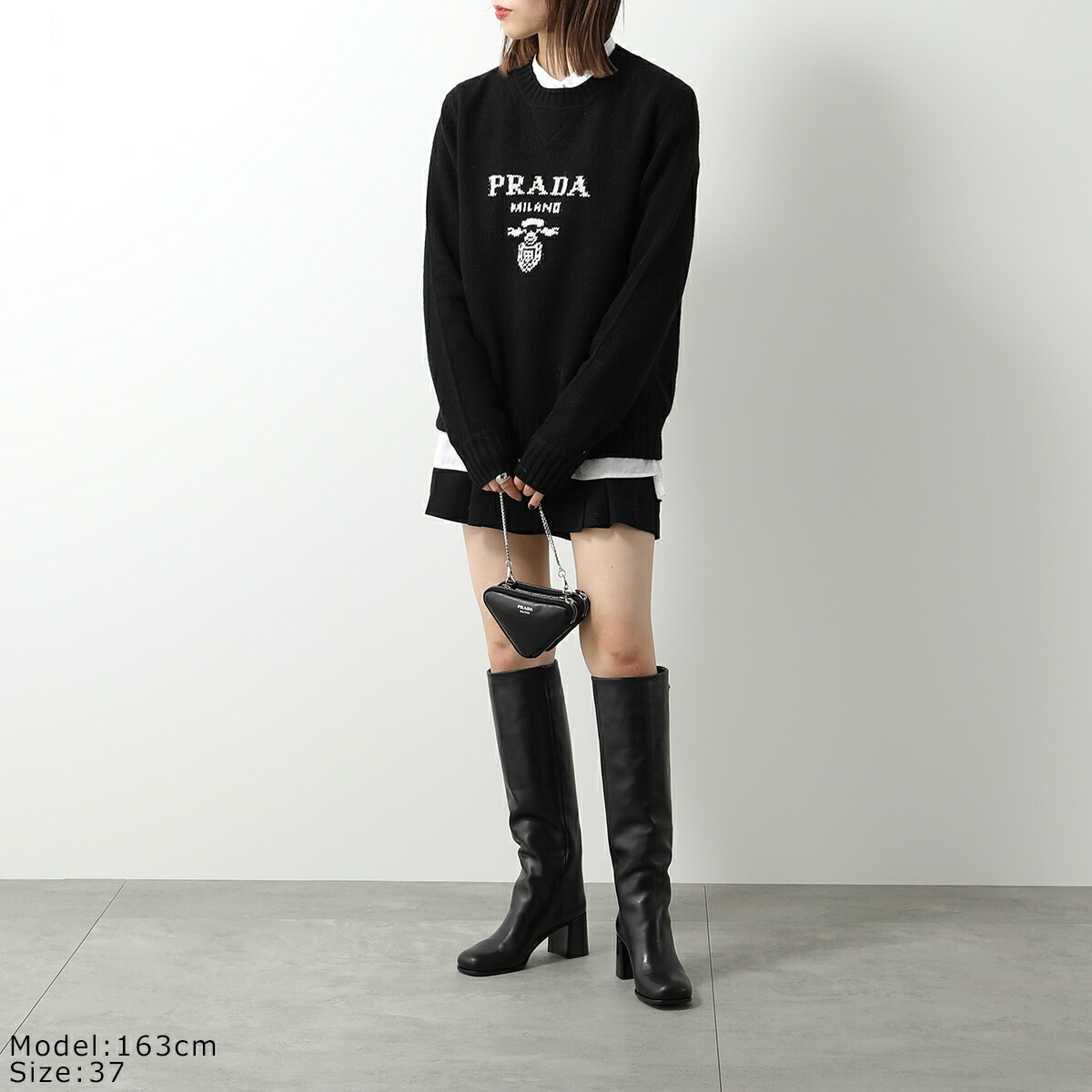 楽天市場】PRADA プラダ ロングブーツ 1W233N 070 レディース