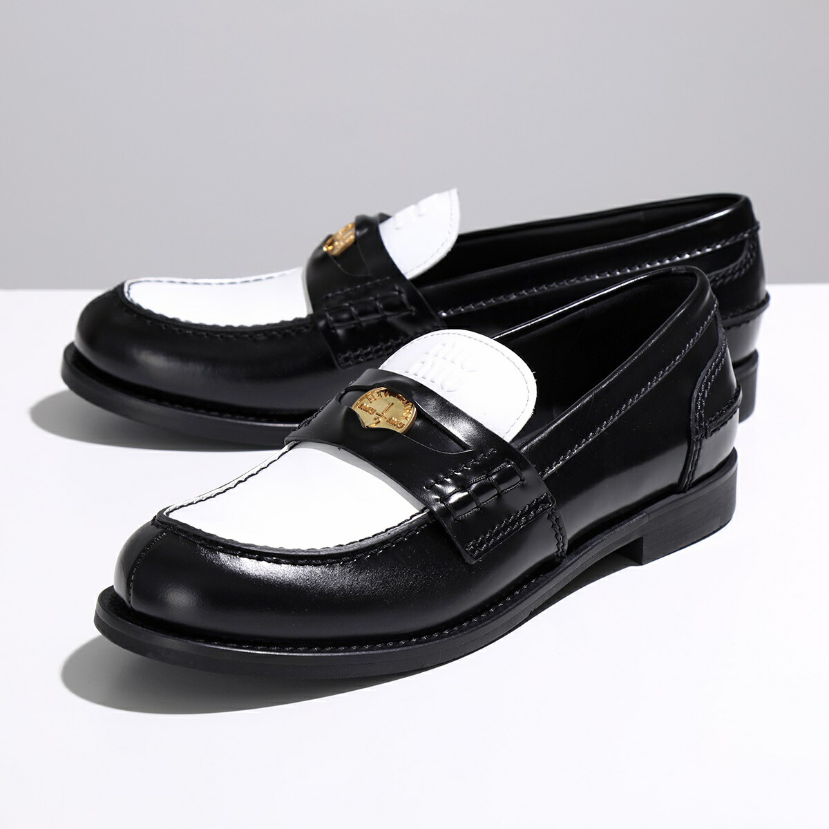 楽天市場】MIUMIU ミュウミュウ ペニーローファー 5D773D AZE