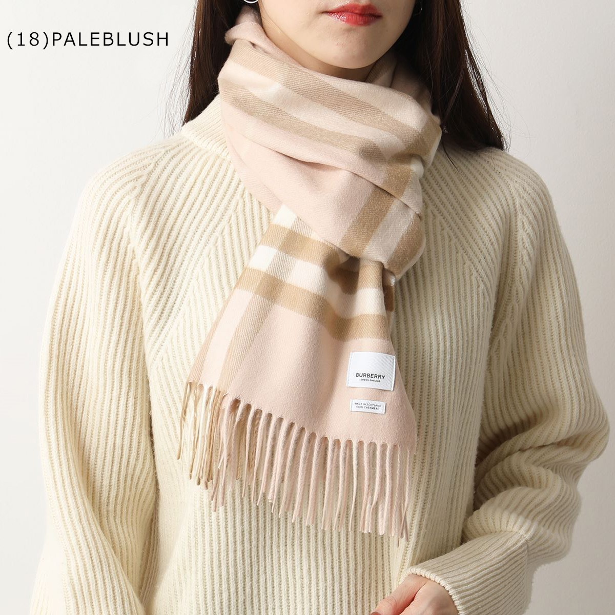 楽天市場】BURBERRY バーバリー マフラー チェック カシミアスカーフ