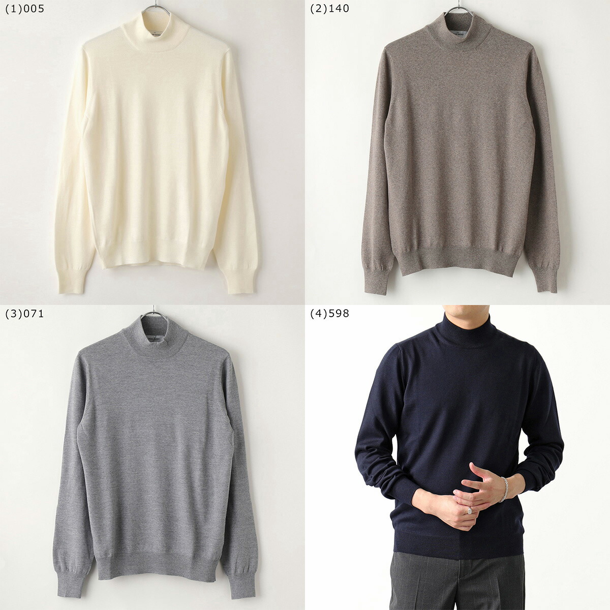 楽天市場】GRAN SASSO グランサッソ モックネック ニット 55155 14290