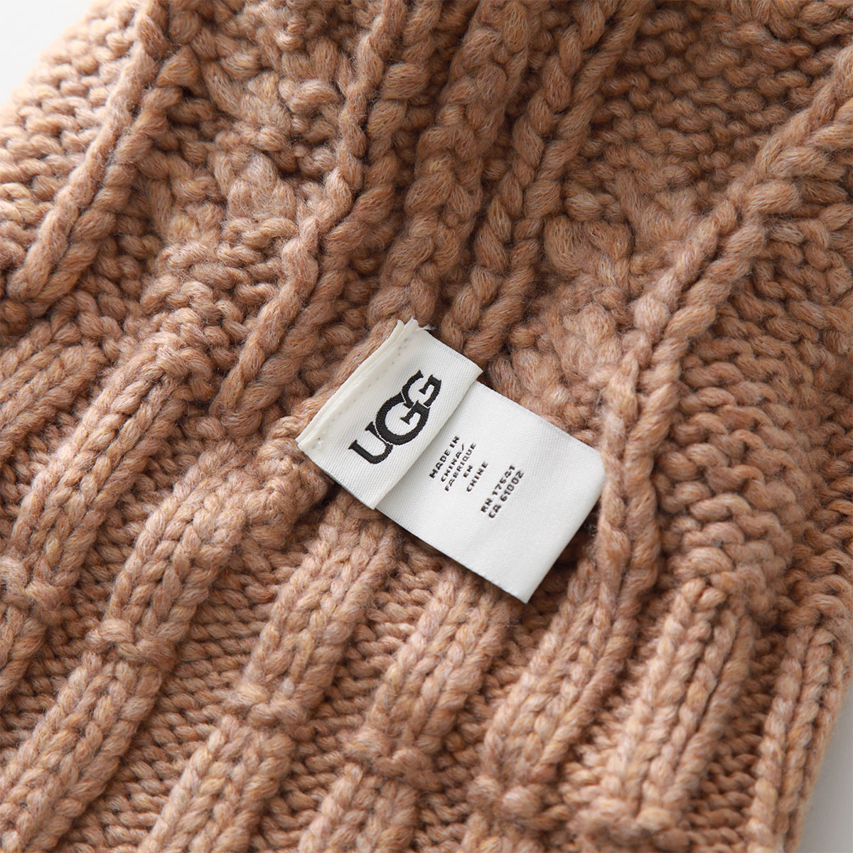 楽天市場】UGG アグ ニット帽 W CABLE BEANIE W POM ケーブル ビーニー