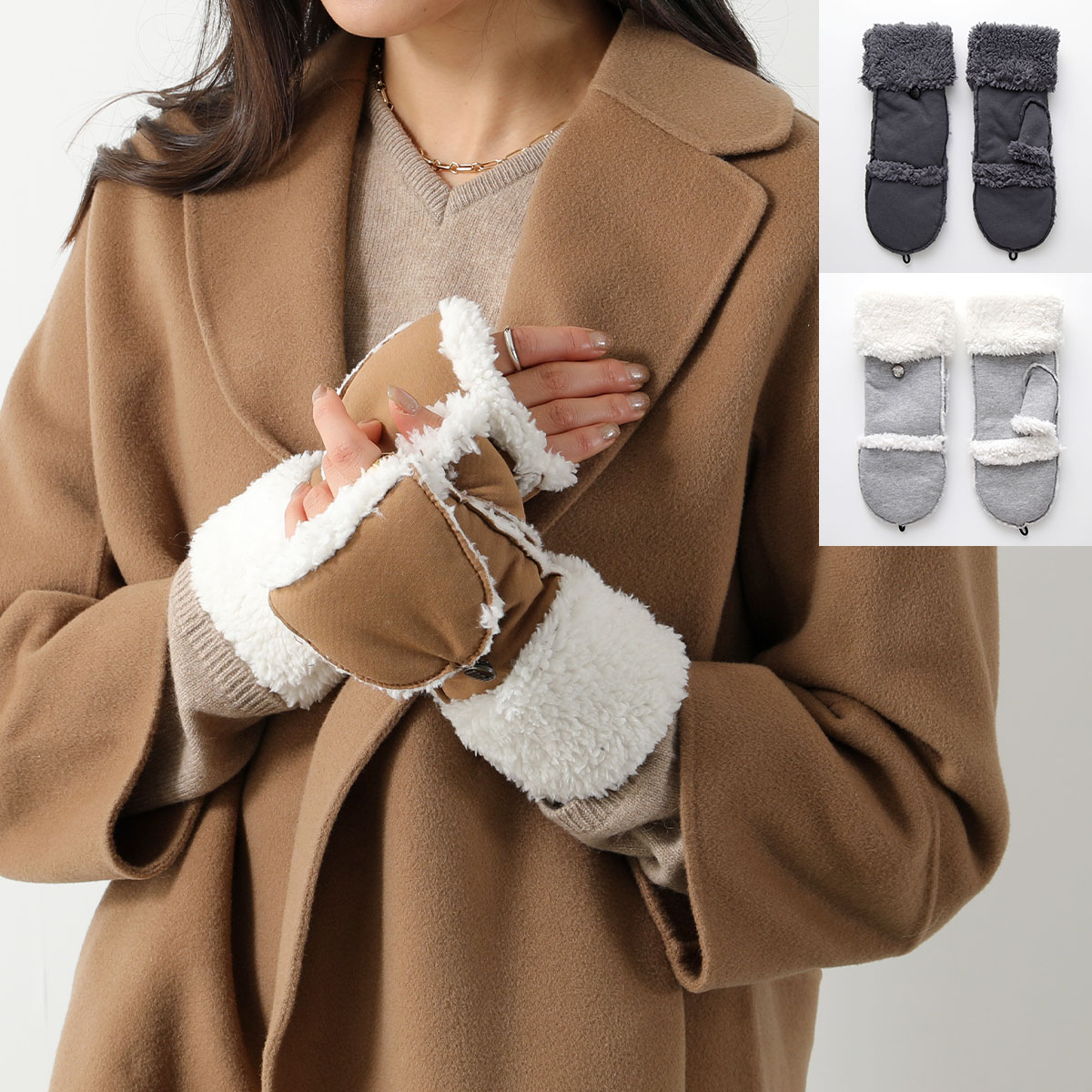UGG フリース手袋 ブラウン UGG フリース手袋 ブラウン