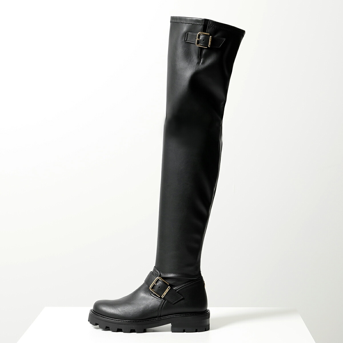 楽天市場】Jimmy Choo ジミーチュウ ニーハイブーツ BIKER II OTK FLAT