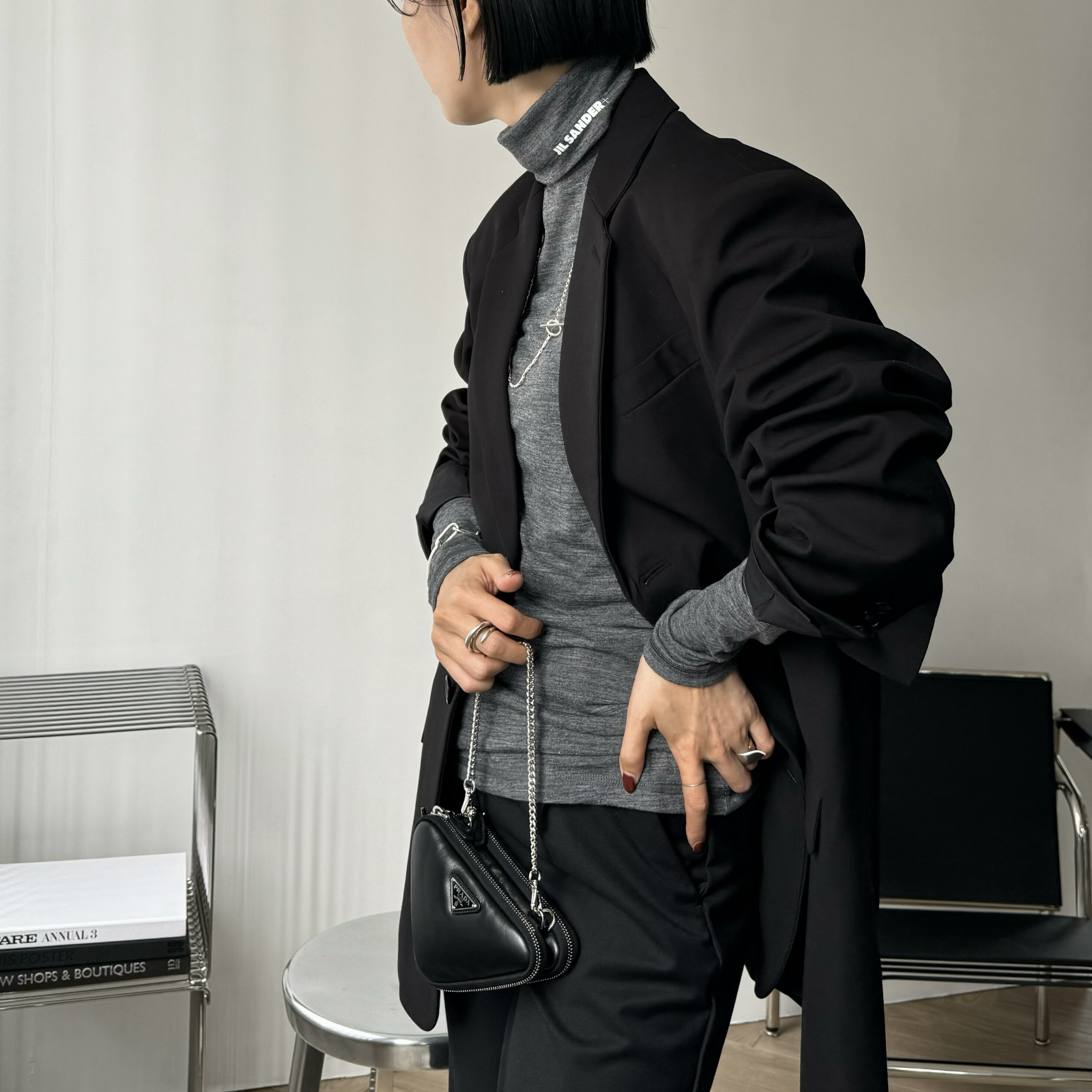 JIL SANDER ジルサンダー タートルネックニット カシミヤ Jil Sander