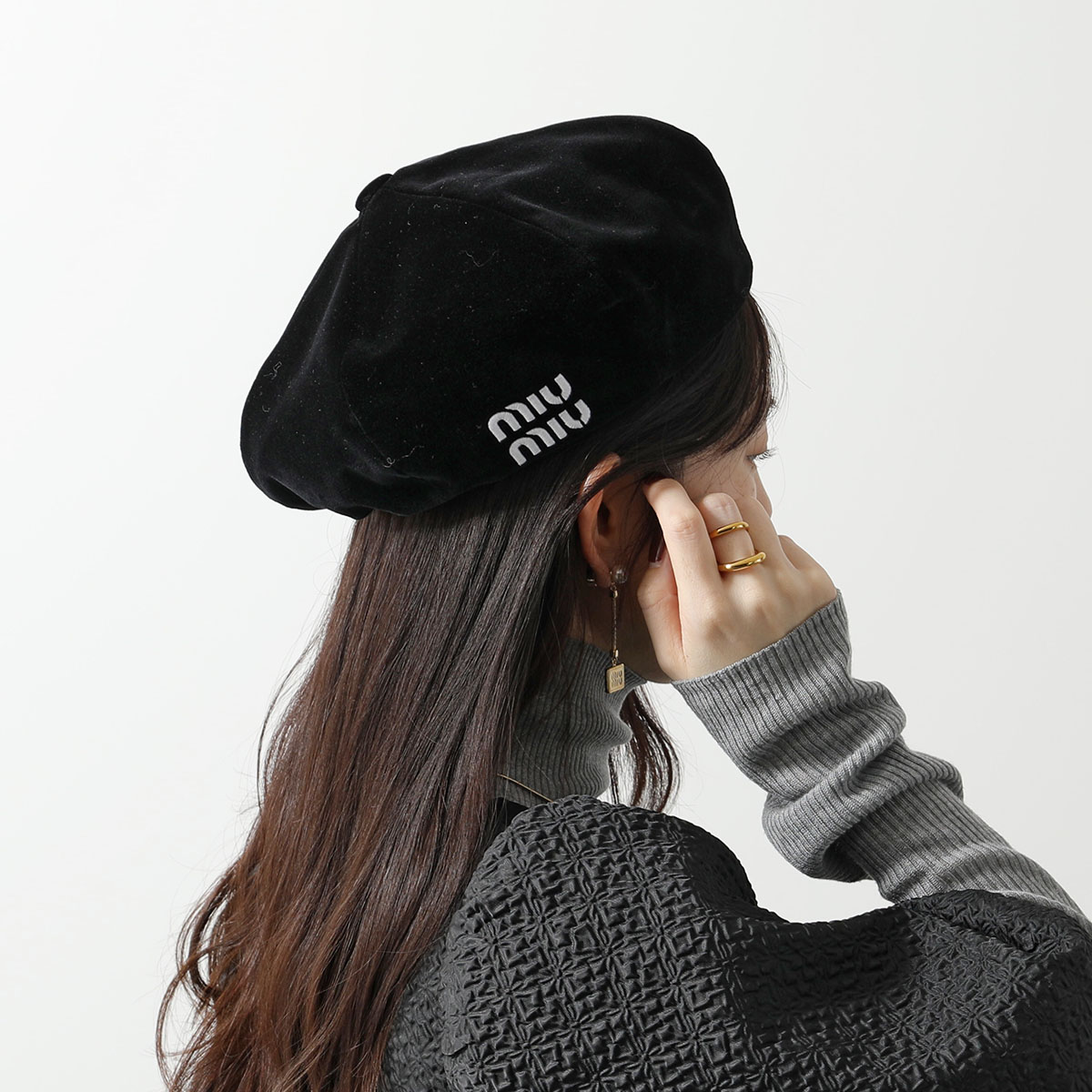 楽天市場】MIUMIU ミュウミュウ ベレー帽 5HC075 068 レディース